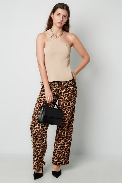 Polyester Women's Sleeveless Top One-Shoulder Asymmetric Design