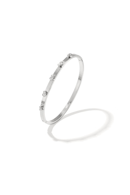 Bangle with heart details