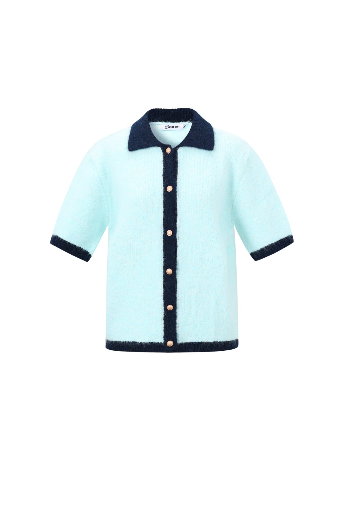 Knitted Polyester Fiber Women's Knit Cardigan Casual Color Clash