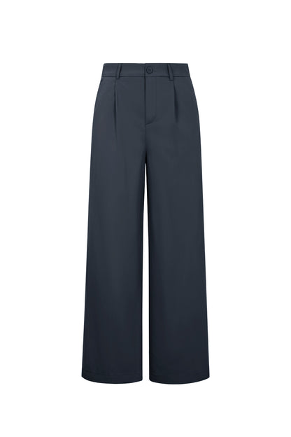 Woven Polyester Fiber Women's Straight Leg Pants Casual Fall/Winter