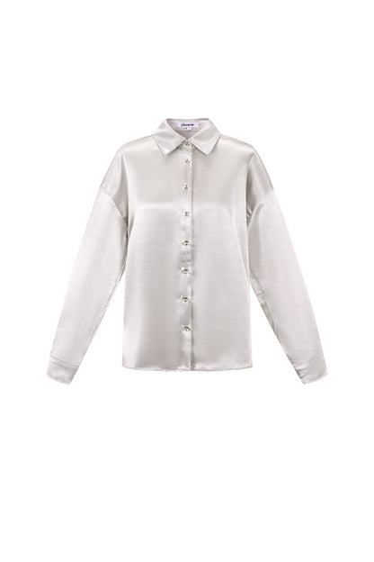 Woven Polyester Fiber Women's Blouse Casual Solid Color Basic