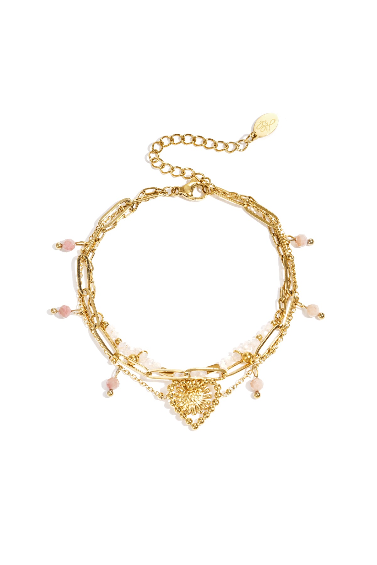 Triple beaded bracelet