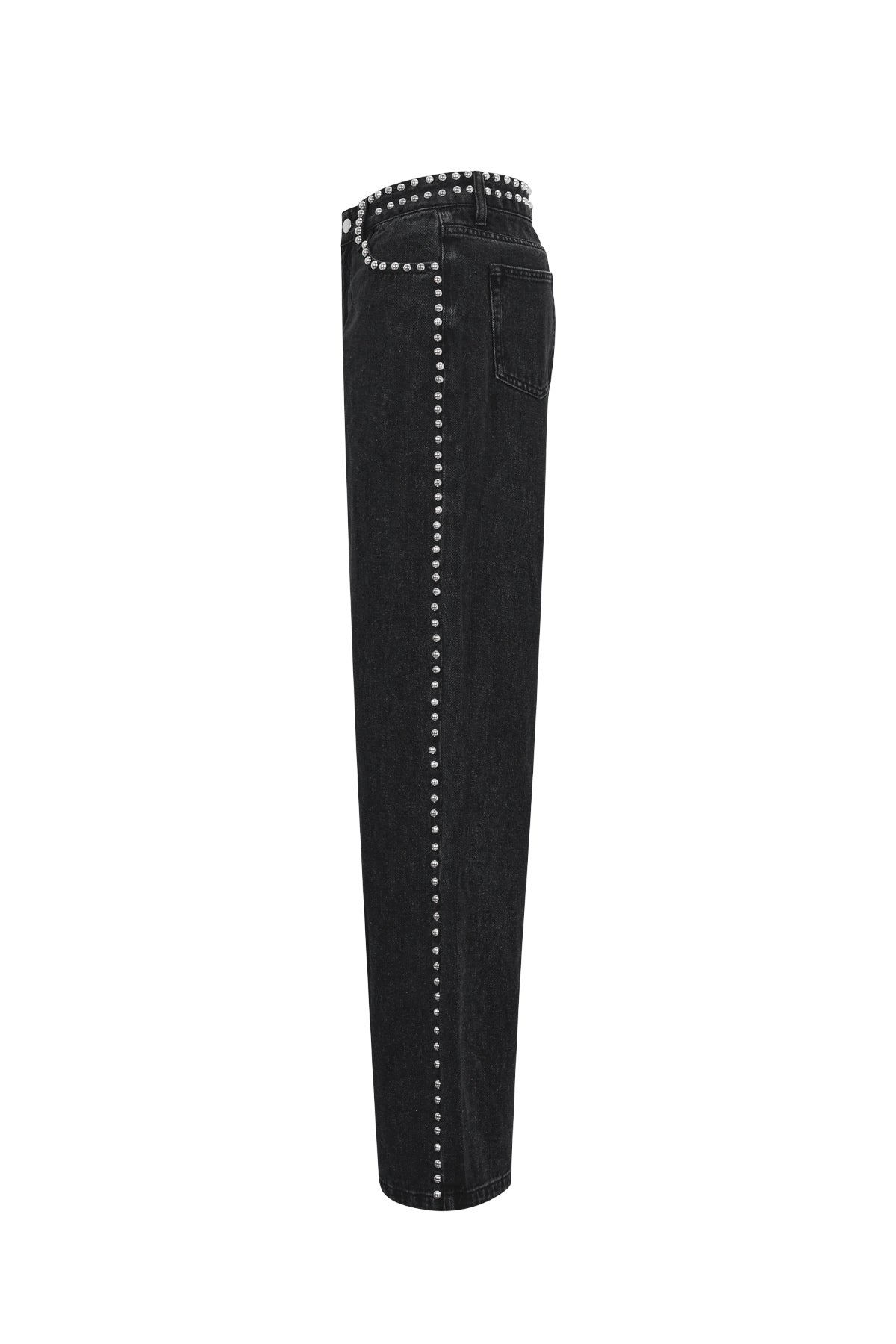 Woven Cotton Women's Straight Leg Pants Street Solid Color