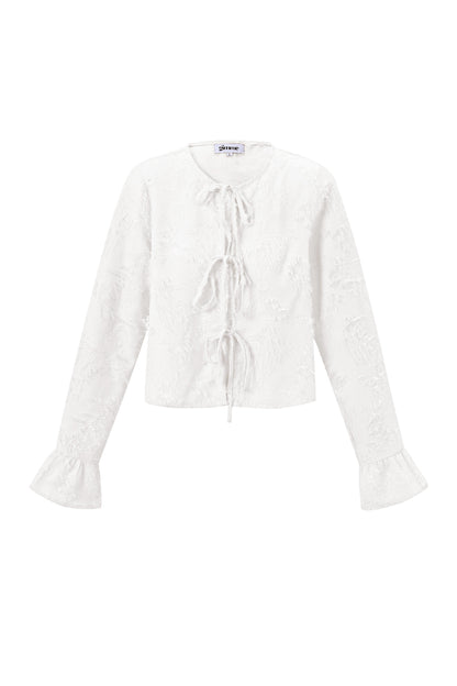 Woven Polyester Fiber Women's Long Sleeve Tops Elegant Solid Color Spring/Summer