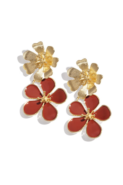 earrings 2 times flower